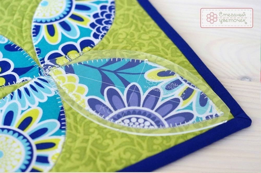 Шаблон "Долька" 130 мм  (арт. K04)