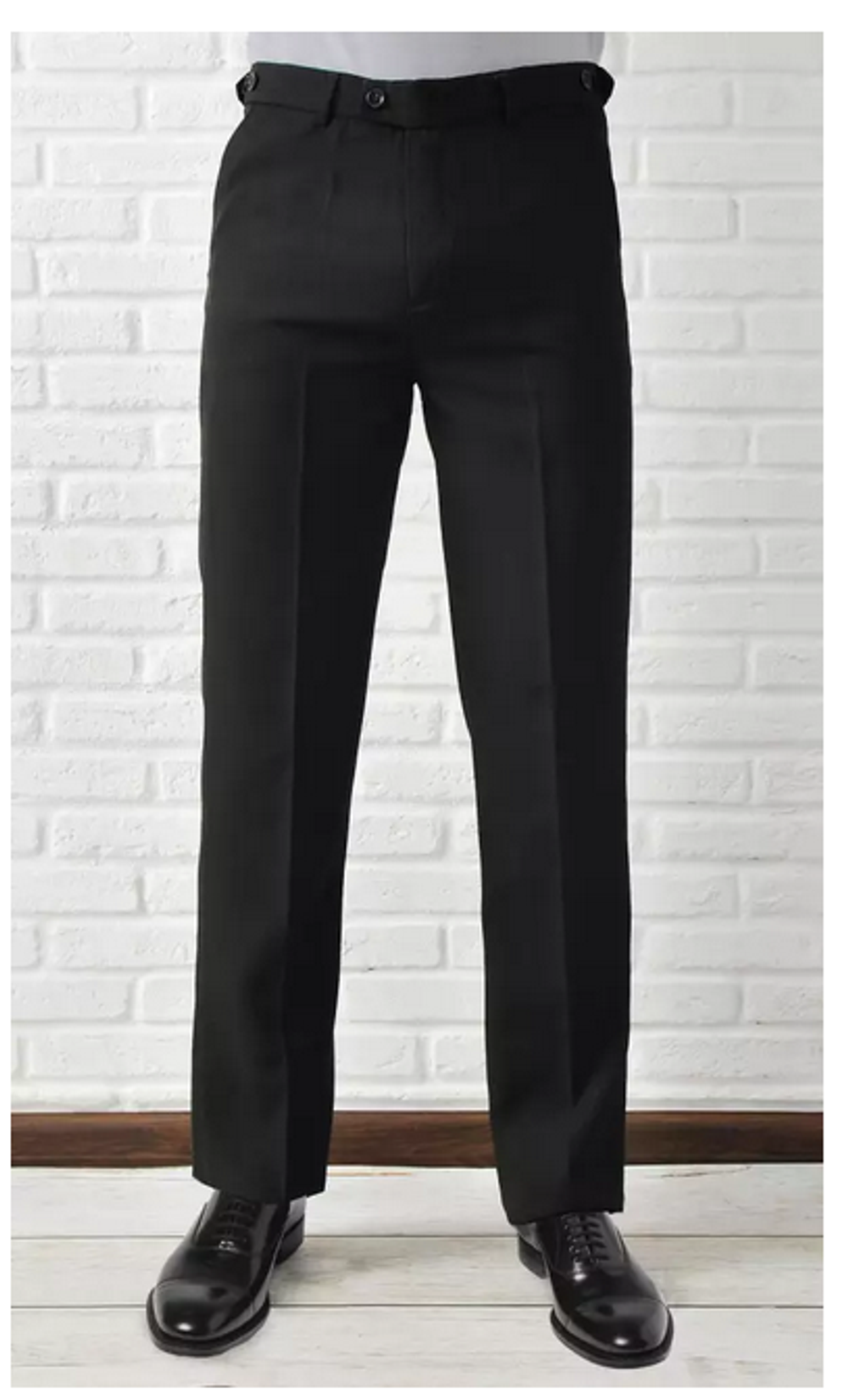 Брюки "Классика", черные, школьные 11 лет, р.158/40 (ВАЙТ КОТТОН)