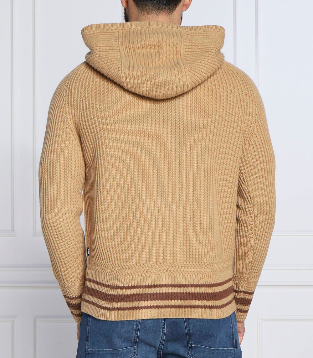 Хлопковый свитер lampione BOSS BLACK - светло-коричневый(50477349)