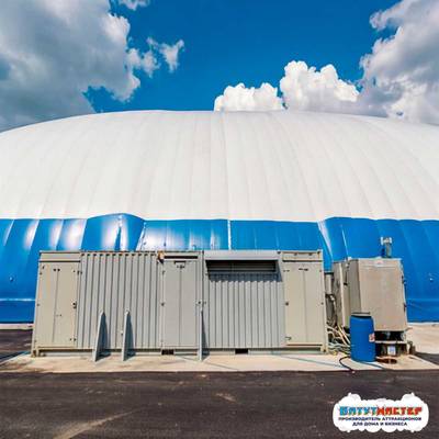 Крытый хоккейный корт воздухоопорный «Полярный Лёд», 71×30×10 м