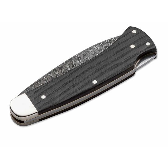 Складной нож Boker 111045DAM Fellow c клинком из стали Damascus, рукоять дерево (Дуб мореный)