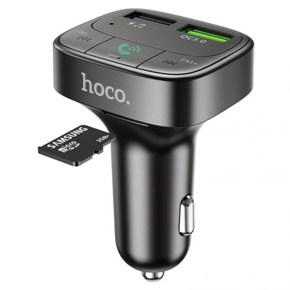 FM-трансмиттер Hoco E59 Promise QC3.0, 013037 Черный