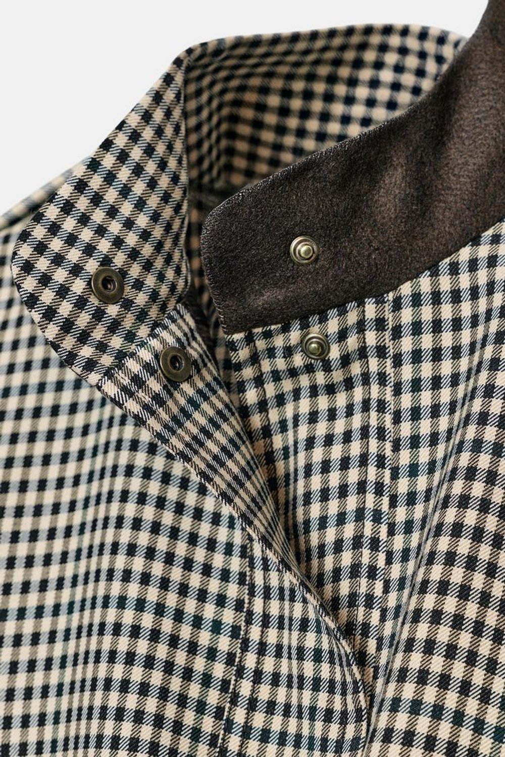 ZARA БОМБЕР В КЛЕТКУ — ZW COLLECTION, КОРИЧНЕВЫЙ