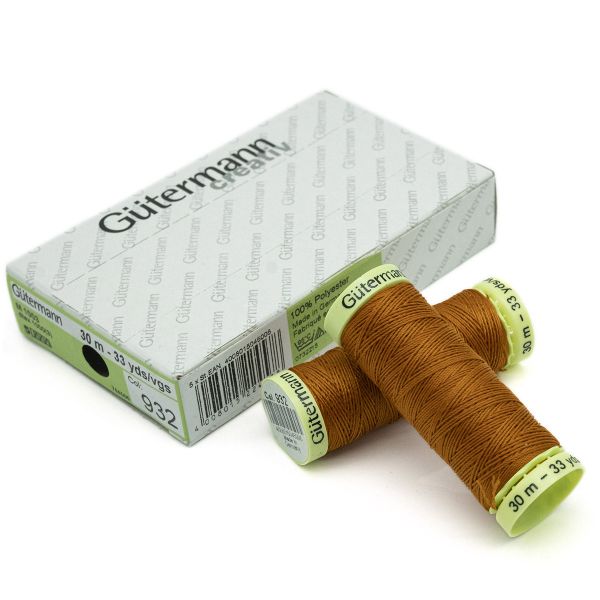 Нитки отделочные Gutermann Top Stitch 30 (30 метров), 5 кат. | 932 рыжий