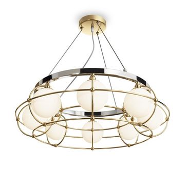 Подвесной светильник MOD312PL-08GCH золото/хром Carcass Maytoni