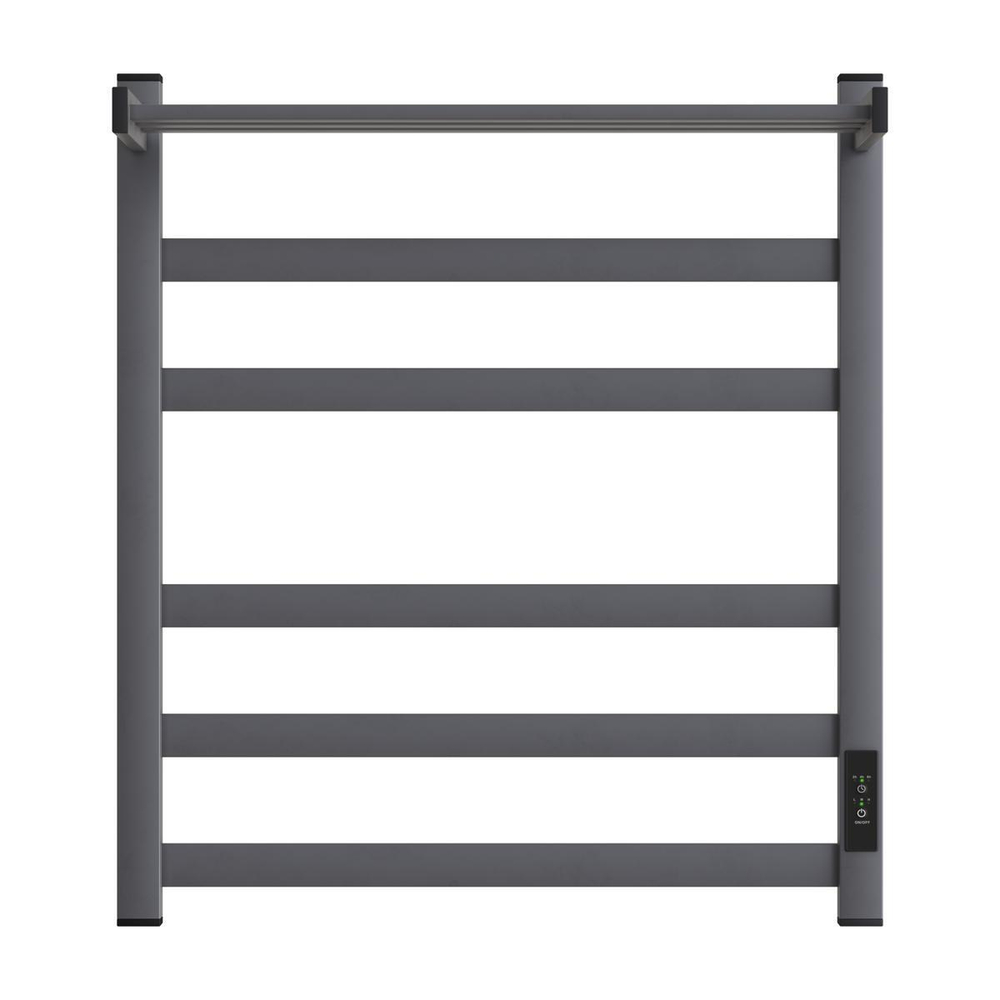 купить Полотенцесушитель электрический Point Меркурий PN83856PGR П5 500x600 с полкой, диммер справа, графит премиум