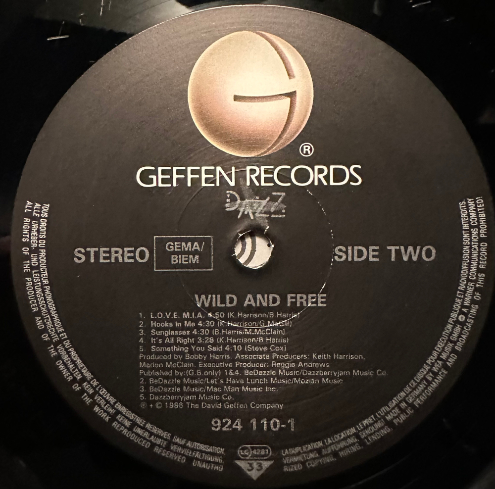 The Dazz Band - Wild And Free (Германия 1986г.)