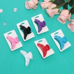 Заколка-краб для волос на блистере «Diana Collection - Sara», микс 6 цветов, 7.5см