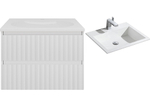 Тумба с раковиной Vincea Welle 60 VMC-2WL600MW/VCB-13600W белая матовая/раковина белая