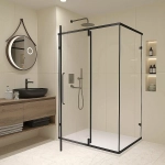 Душевой уголок RGW Classic CL-046B 350904608-14 100x80 стекло прозрачное/профиль черный