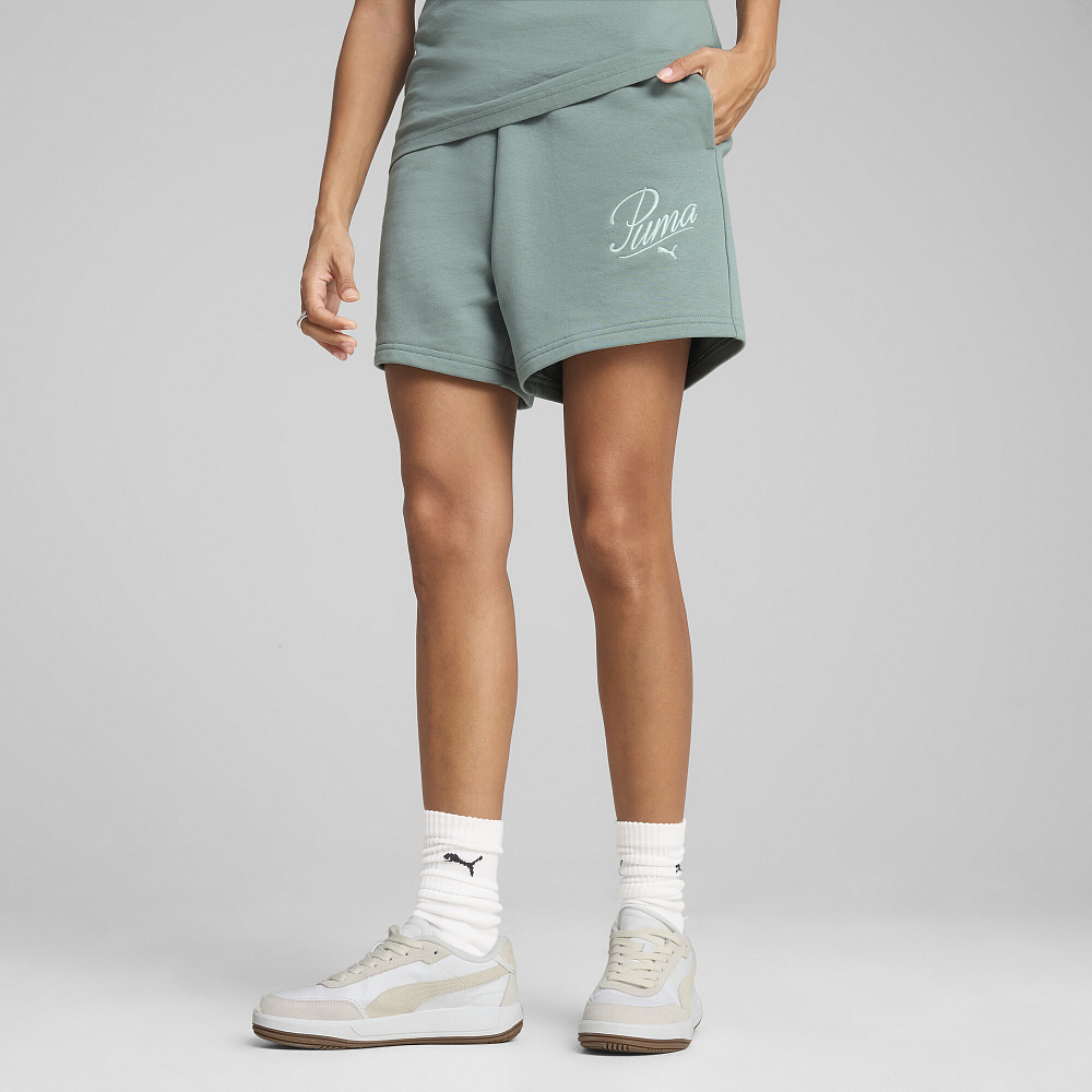 Женские шорты PUMA SCRIPT High-Waist Shorts