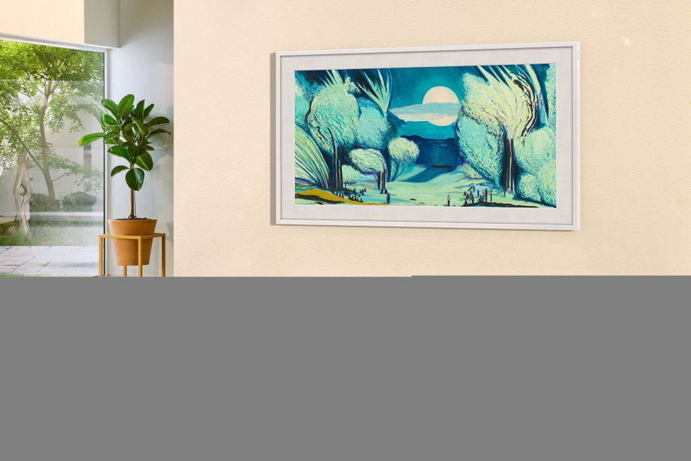 Телевизор Samsung 75" QLED 4K Smart TV The Frame QE75LS03FAUXRU черный, Ростест, Официальная гарантия в России