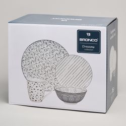 НАБОР ПОСУДЫ ОБЕДЕННОЙ BRONCO "DREAMS" НА 4 ПЕР. 16 ПР.