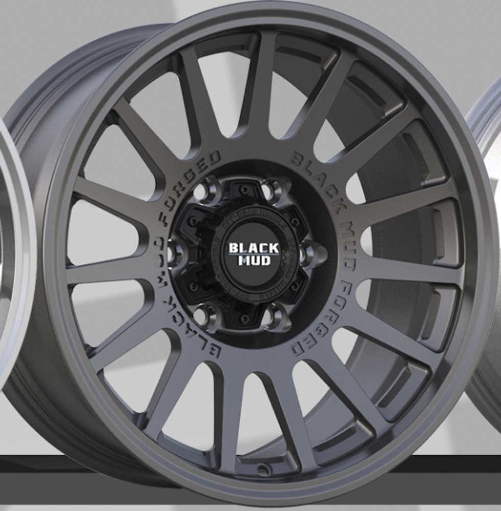 Диск колесный, кованый RT601 R17 8,0 ЕТ0 Black Mud Wheels Matte Gunmetall