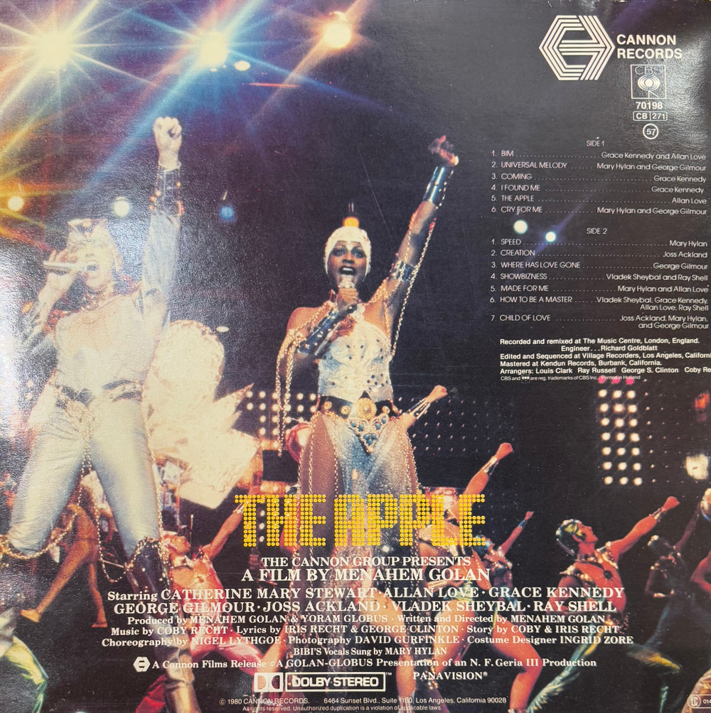 Виниловая пластинка The Apple: The Original Soundtrack Of The Musical Film LP