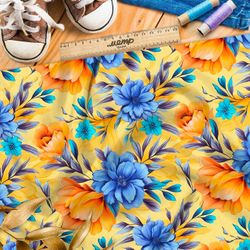 Ткань премиум атлас магический осенний