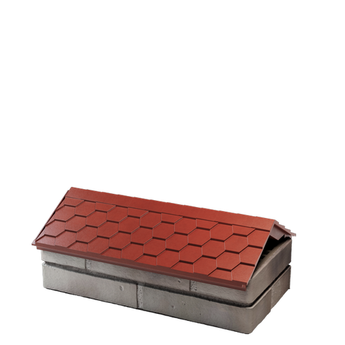 Парапет полимеркомпозитный Everest 250*510 (1 кирпич) красный