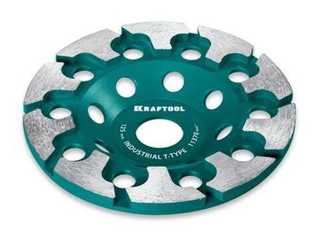 KRAFTOOL T-Type d 125 мм, сегментная алмазная чашка, INDUSTRIAL (33446-125)