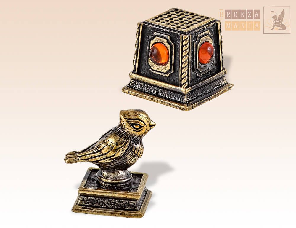 Наперсток Чижик-Пыжик янтарь с магнитом