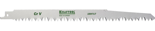 KRAFTOOL S1531L, по дереву, шаг 5-6.5 мм, 240 мм, полотно для сабельной пилы (159717)