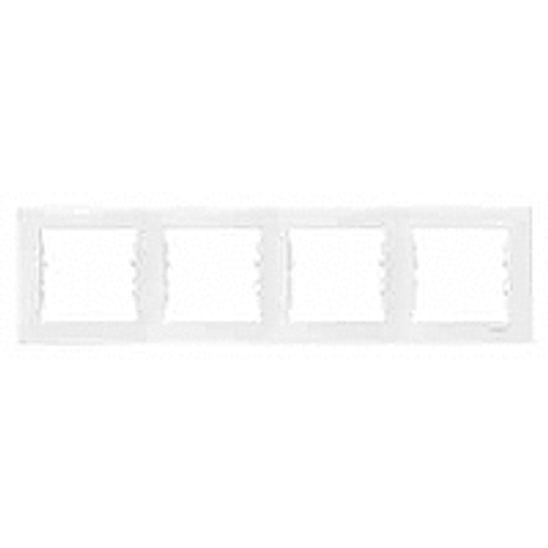 Рамка 4-постовая SEDNA белый Schneider Electric