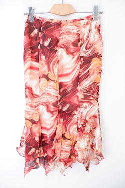 Юбка с красивым принтом 42 размер