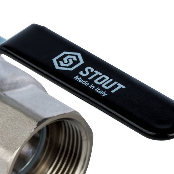 Кран шаровый STOUT В-В 1&quot;1/4 рычаг полнопроходной 26343