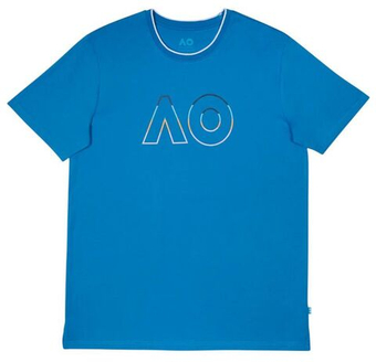 Мужская теннисная футболка Australian Open Logo Tee - небесный