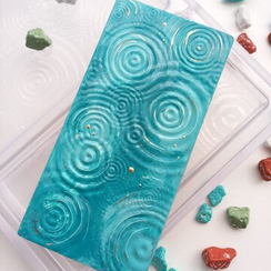 772 | Форма для шоколадных плиток "Капли дождя" (275*175 мм)