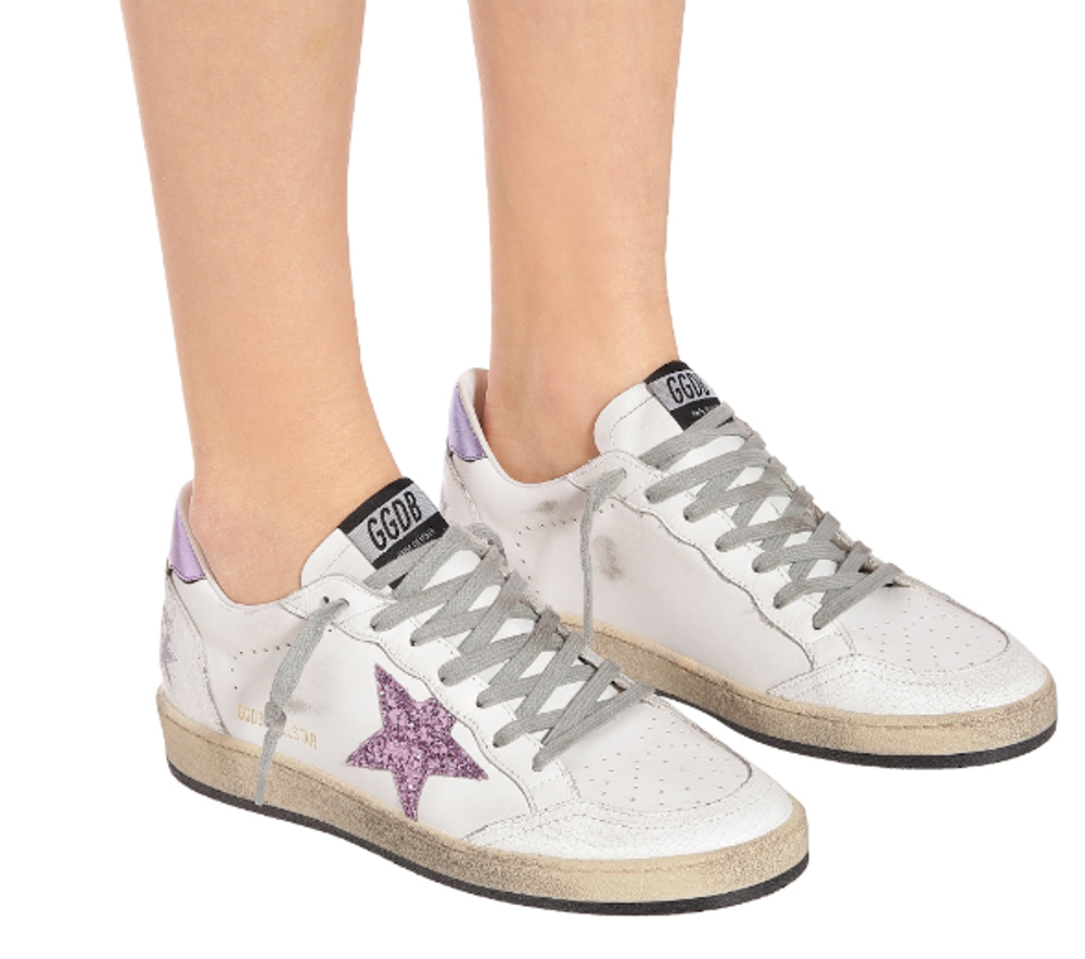 Кеды Golden Goose Super-Ball Star leather sneakers
