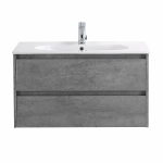 Тумба с раковиной BelBagno KRAFT 100 2C-SO/LOV-1000-LVB Cemento Grigio