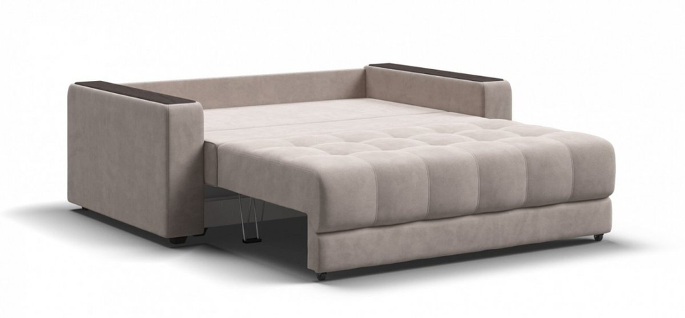 Диван Босс двухместный Велюр Монолит латте