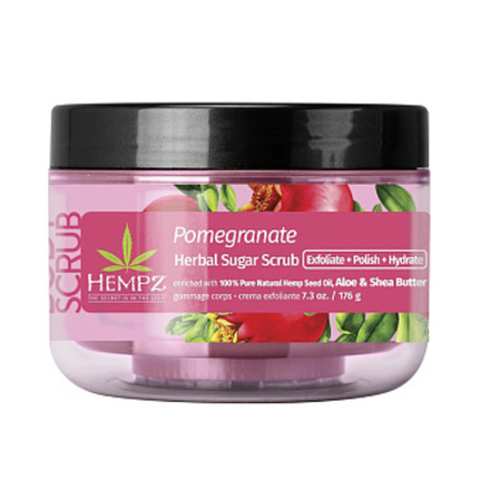 HEMPZ Скраб для тела Сахар и Гранат 176g /Pomegranate Sugar Scrub