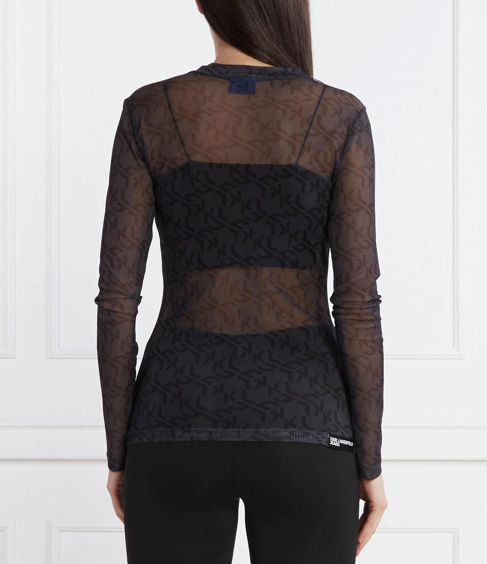 Блузка klj lslv Karl Lagerfeld Jeans - графитовый(240J1709)