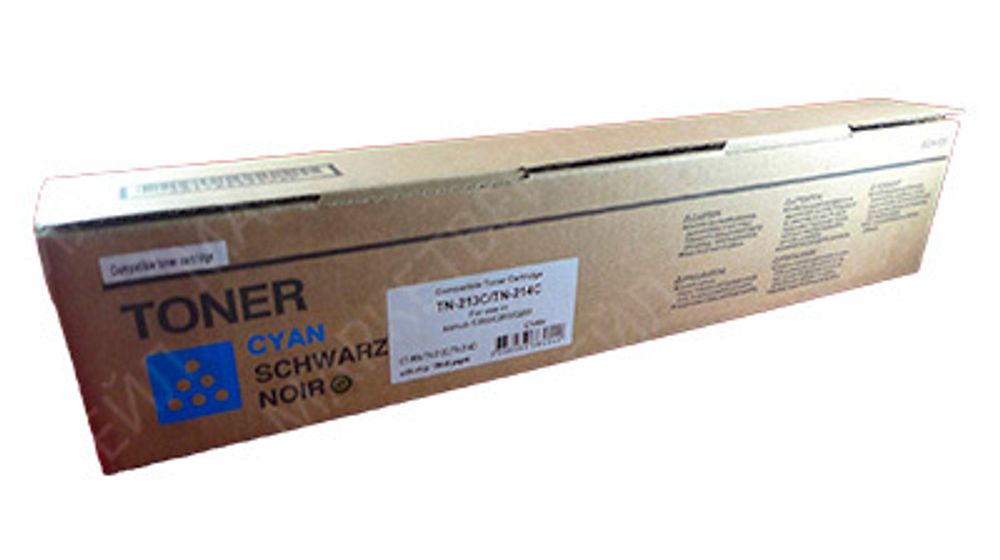 Тонер-картридж ELP, аналог Konica Minolta TN-213C/TN-214C для bizhub C200/C203/C253 cyan (туба 374г)