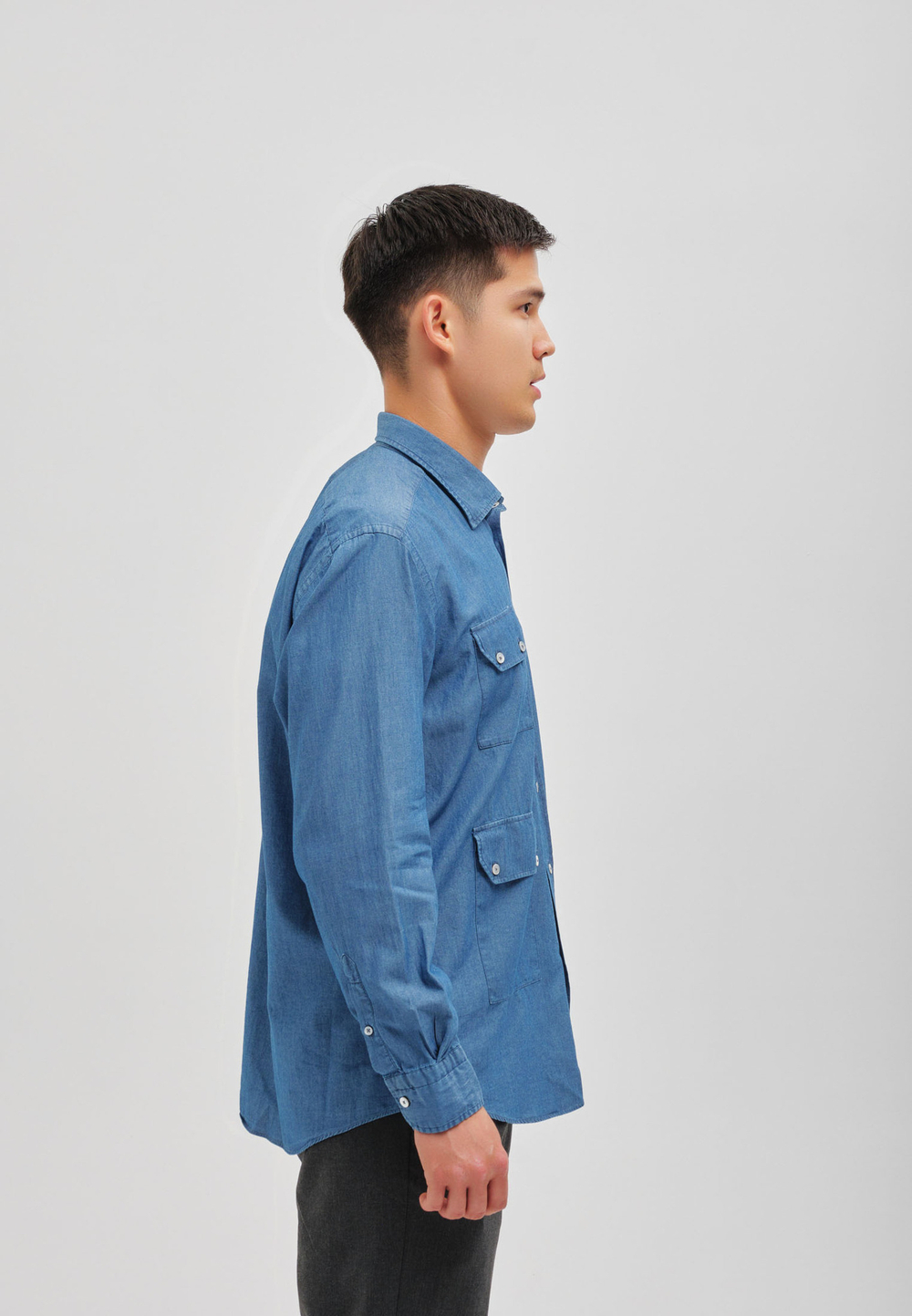 Рубашка мужская Denim LIGHT BLUE