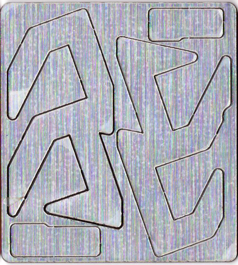 Набор логотипных вставок для подсумка Alpha-X , серебрянный