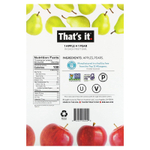 That's It, фруктовый батончик, яблоко и груша, 12 батончиков по 35 г (1,2 унции)