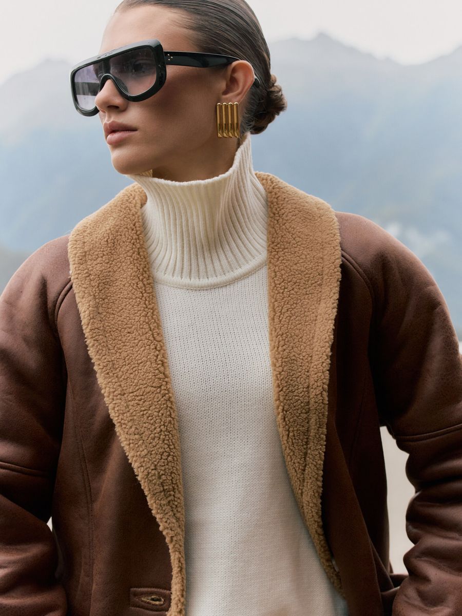 Свитер из шерсти мериноса OVER молочный