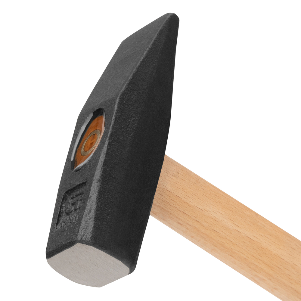 Молоток слесарный, 600 г, квадратный боек, деревянная рукоятка// Сибртех