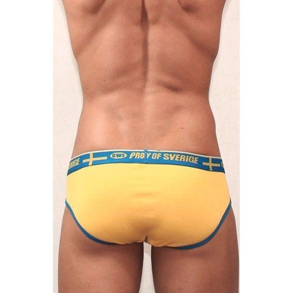Мужские трусы брифы  Aussiebum Patriot Property of Sverige Yellow