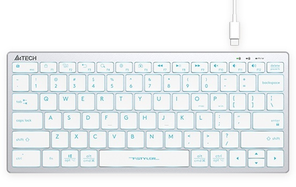 Клавиатура A4Tech FX61 белый
