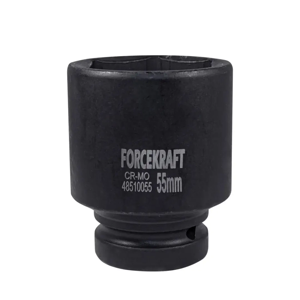 Головка ударная глубокая 1'', 55мм (6гр.) FORCEKRAFT FK-48510055