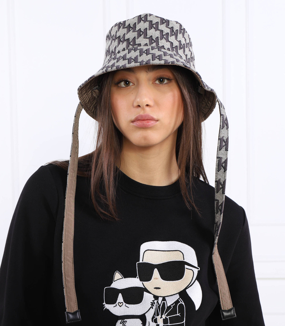 двусторонняя шляпа Karl Lagerfeld - хаки(230W3414)