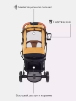 Коляска детская MOWBaby "SMART" MB101 Ginger
