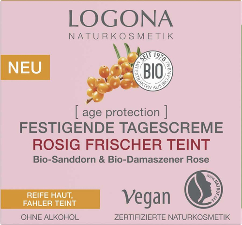 Дневной крем Logona Age Protection Firming Day Cream для румяного, свежего цвета лица, 50 мл