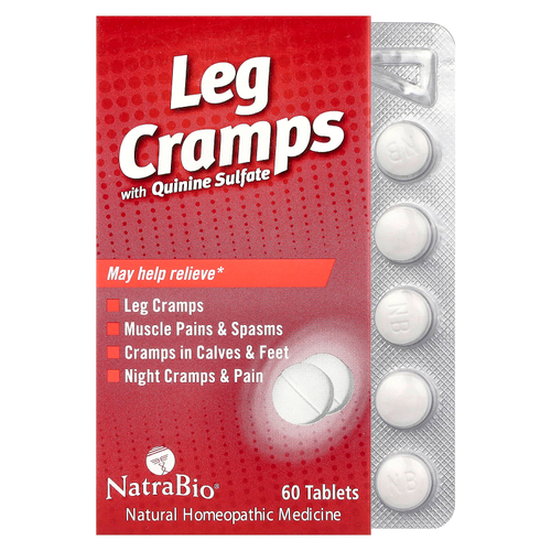 NaturalCare, Судороги ног с сульфатом хинина, 60 таблеток