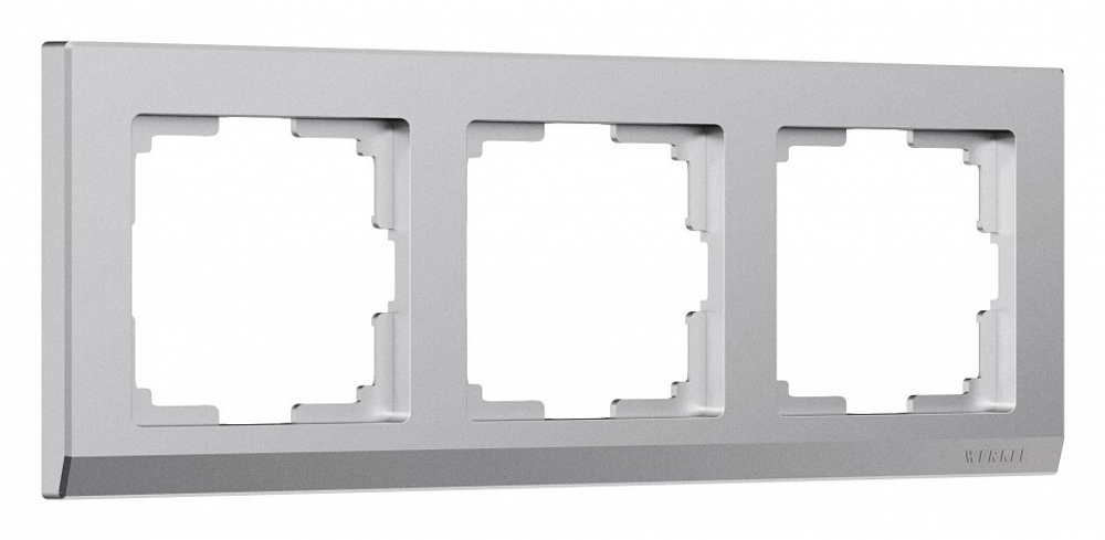 Рамка на 3 поста Werkel Stark (серебряный матовый) W0031865
