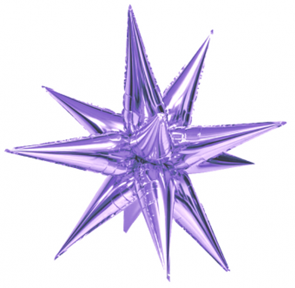 АКЦИЯ! Шар-звезда составная ''26/66 см, фольга (цвет в ассортименте) ЕЖ