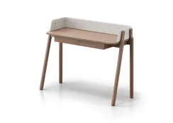 Консоль Basic 120*45 см (натуральный дуб, молочный экокожа)